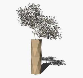 精品装饰花艺花瓶 绿植盆栽su模型