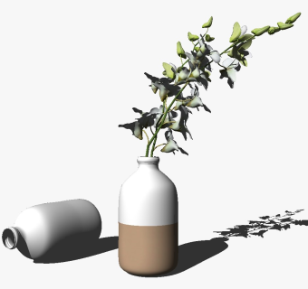 精品装饰花艺花瓶 绿植盆栽su模型