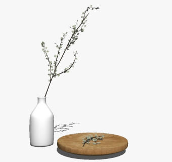 精品装饰花艺花瓶 绿植盆栽su模型