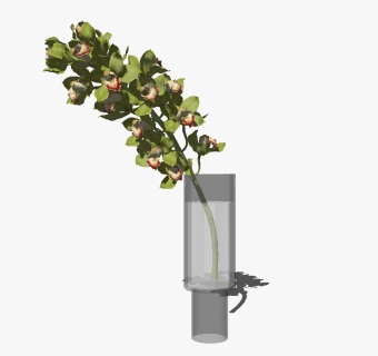 精品装饰花艺花瓶 绿植盆栽su模型