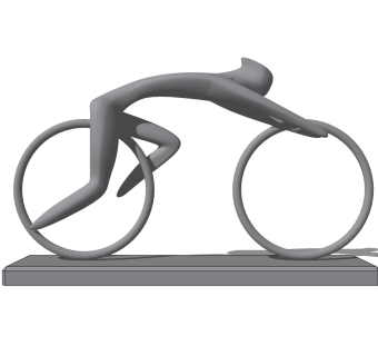 现代创意人物雕塑SU模型