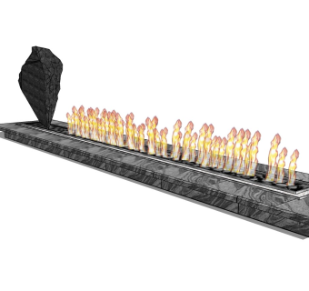 景观石头，户外炉灶