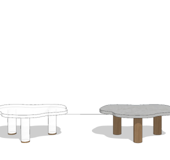 现代风格茶几不规则茶几舒梵茶几可爱茶几