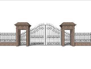 欧式庭院大门围栏