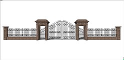欧式庭院大门围栏