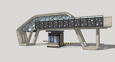 现代大门SU模型下载