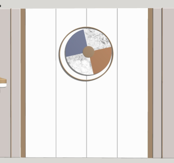 现代风格床头背景墙