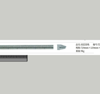 古建砖雕线条-双层沿线