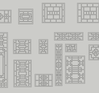 花格，中国格，万字格，屏风隔断
