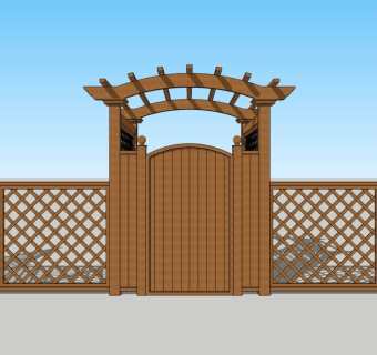 葡萄架-入户门、拱形门、庭院小门