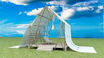 现代北欧独家帐篷SU模型
