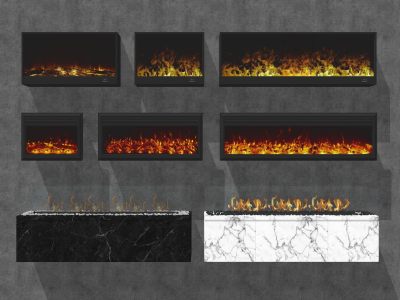 现代装饰壁炉组合电子壁炉蒸汽壁炉玻璃壁炉火焰火苗木柴堆吧台燃气壁炉