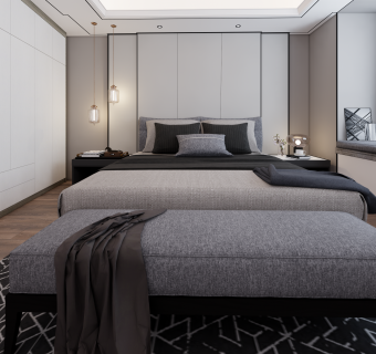 现代卧室-2