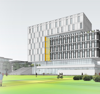 教学建筑 办公楼 体量穿插 现代风格