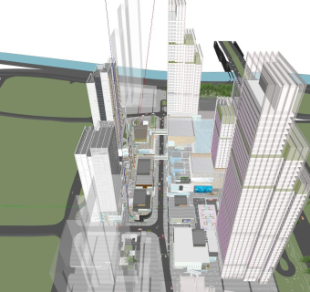 商业综合体 商业街区 现代商业 MALL 高层塔楼 时尚街区