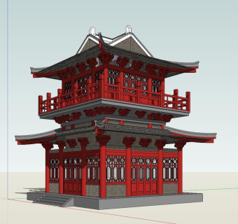 唐代阁楼 古建筑