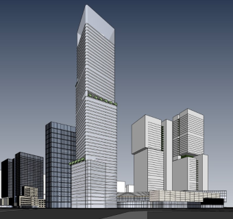 城市CBD 商业综合体 超高层塔楼