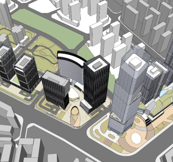 办公塔楼群 CBD 商业综合体 超高层塔楼 高层塔楼