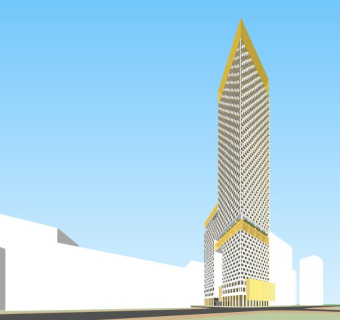 超高层塔楼 公寓 酒店 H形塔楼 W酒店