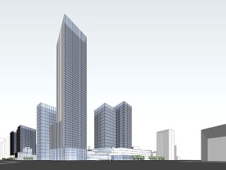 商业综合体 超高层 塔楼群 沿街商业 城市CBD