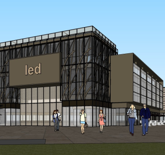 三里屯风格商业街 商业街区 步行街 购物中心 优衣库