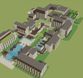 简约中式度假酒店 休闲会所