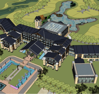 度假酒店 热带风格 东南亚风格 海岛度假酒店