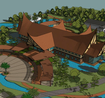 东南亚风格海岛休闲度假酒店