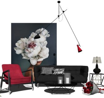 现代摩登装饰主义小户型客厅软装