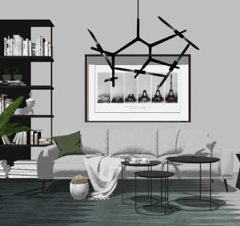 现代性冷淡都市简约风格客厅