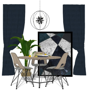 宜家风格轻奢餐厅