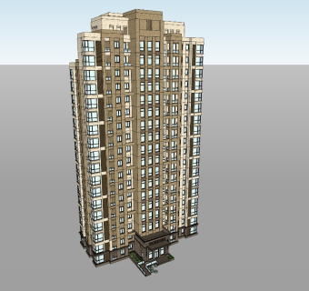 新古典主义高层住宅 简约欧陆风