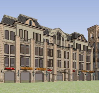 新古典主义沿街商业街