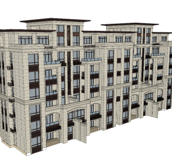 简欧风格多层住宅