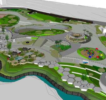 城市山地公园 游乐场