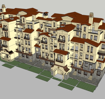 西班牙风多层住宅