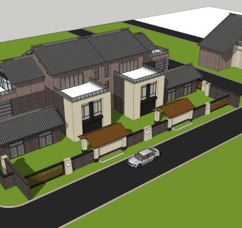 日式双拼别墅 度假民宿