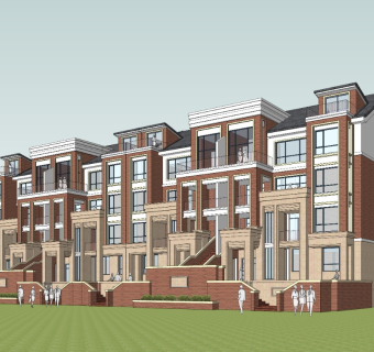 简欧多层住宅 简约美式多层住宅