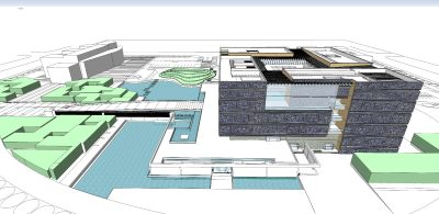 现代风格博物馆文化展览建筑