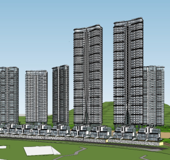 超高层住宅公寓 沿海住宅 景观公寓