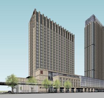 新古典高层酒店办公 商业综合体 沿街商业