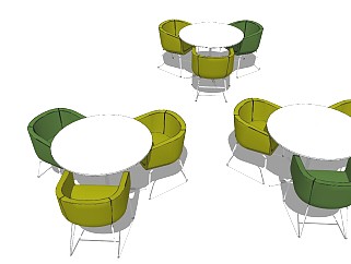 现代北欧<em>圆形</em>休闲洽谈桌椅办公室公区休息桌椅