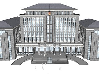 新中式政府办公大楼行政中心