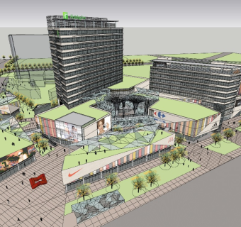 城市商业综合体街区式商业高层宾馆酒店