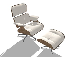 66现代办公休闲椅子脚蹬设计师躺椅