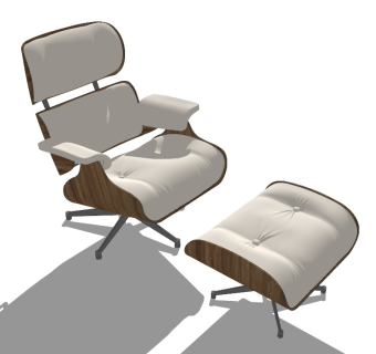 66现代办公休闲椅子脚蹬设计师躺椅