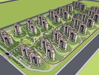 48新中式风格住宅<em>小区景观</em>设计