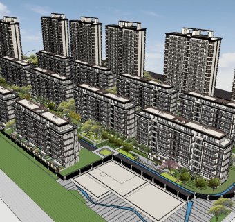 74新中式住宅小区 高层住宅