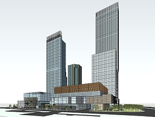 12静安嘉里中心商业体量参考 城市商业综合体CBD高层办公高层酒店
