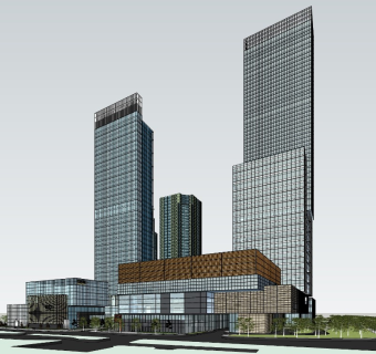 12静安嘉里中心商业体量参考 城市商业综合体CBD高层办公高层酒店